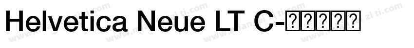 Helvetica Neue LT C字体转换